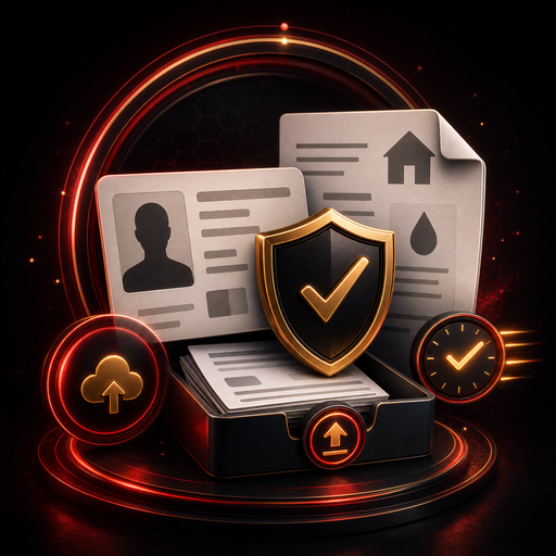 Uploading KYC documents to Bovada account dashboard