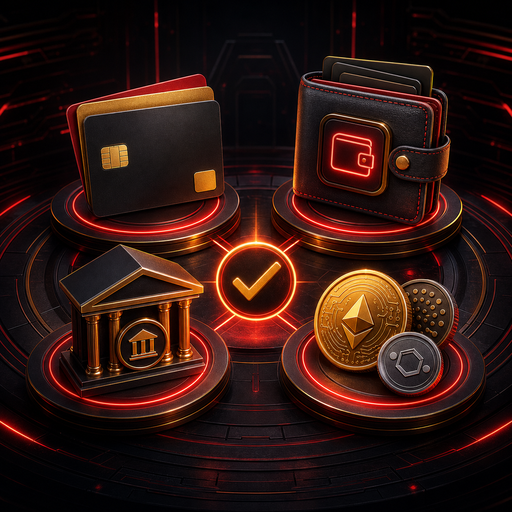 Bovada deposit methods grid: cards, e-wallets, crypto